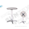 Aluminum folding table and chair for fast food and restaurant